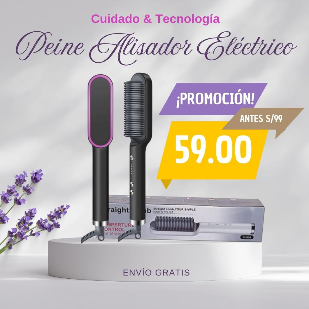 🔥✨PEINE ALISADOR ELÉTRICO✨🔥
